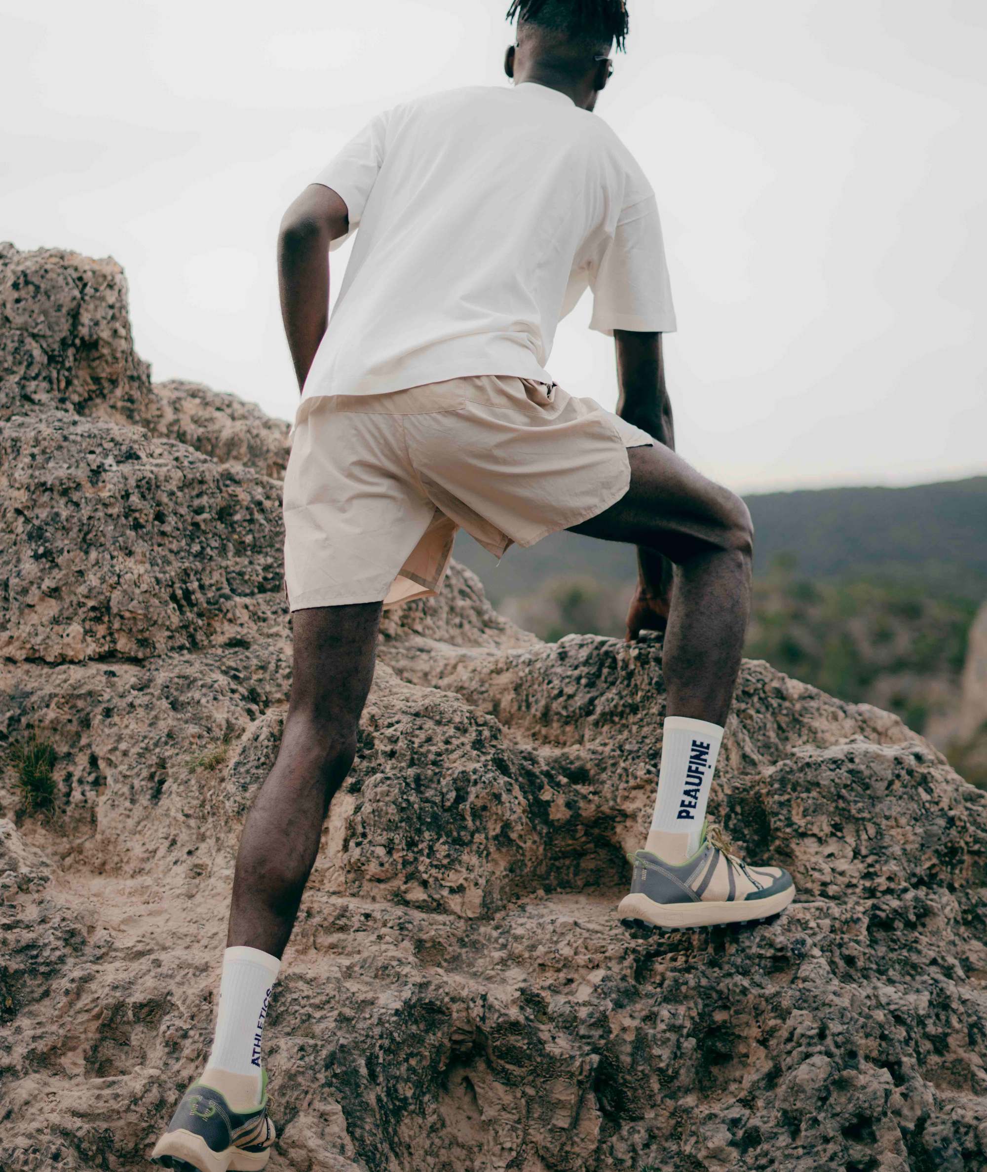 Patchwork training shorts