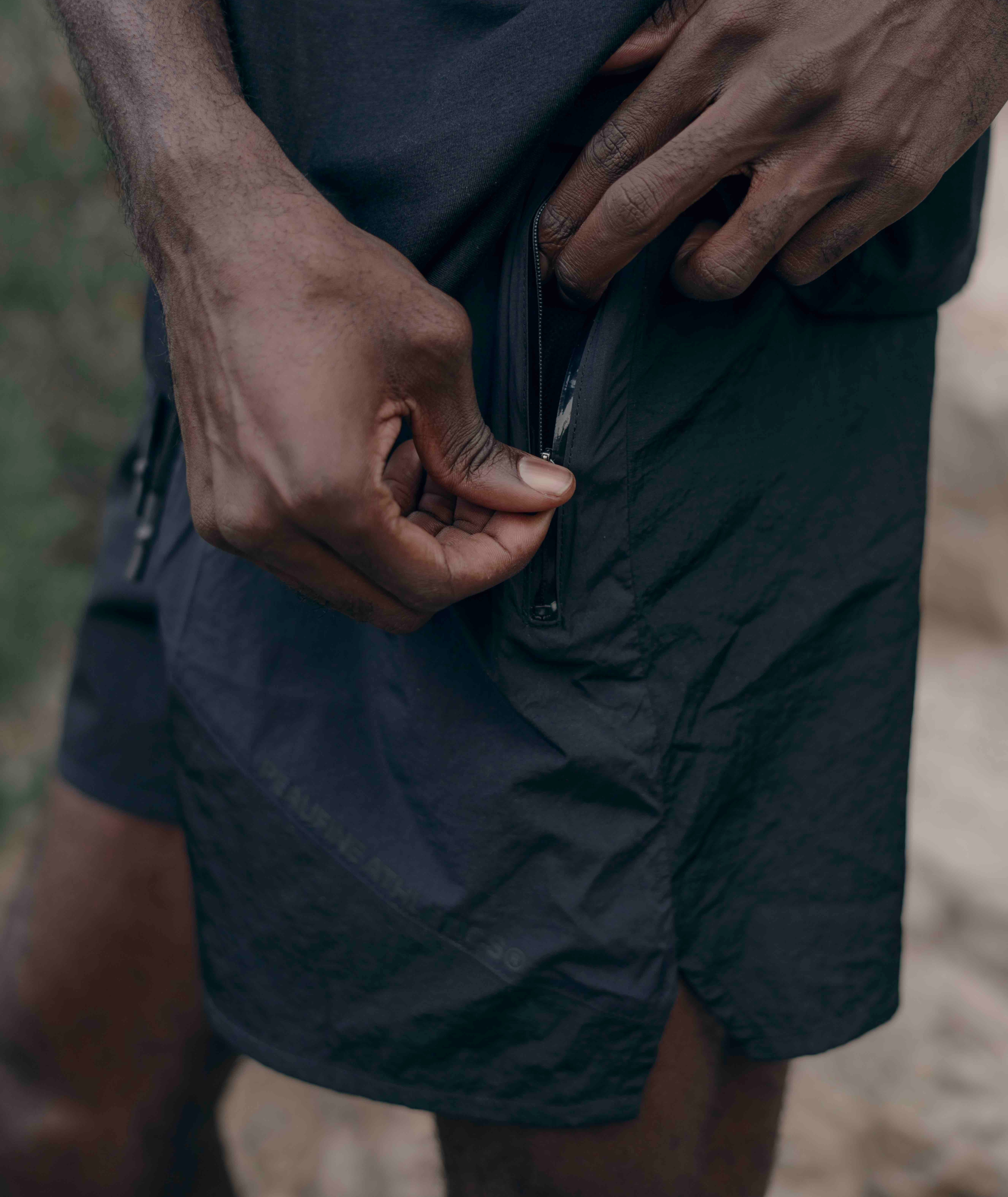 Patchwork training shorts