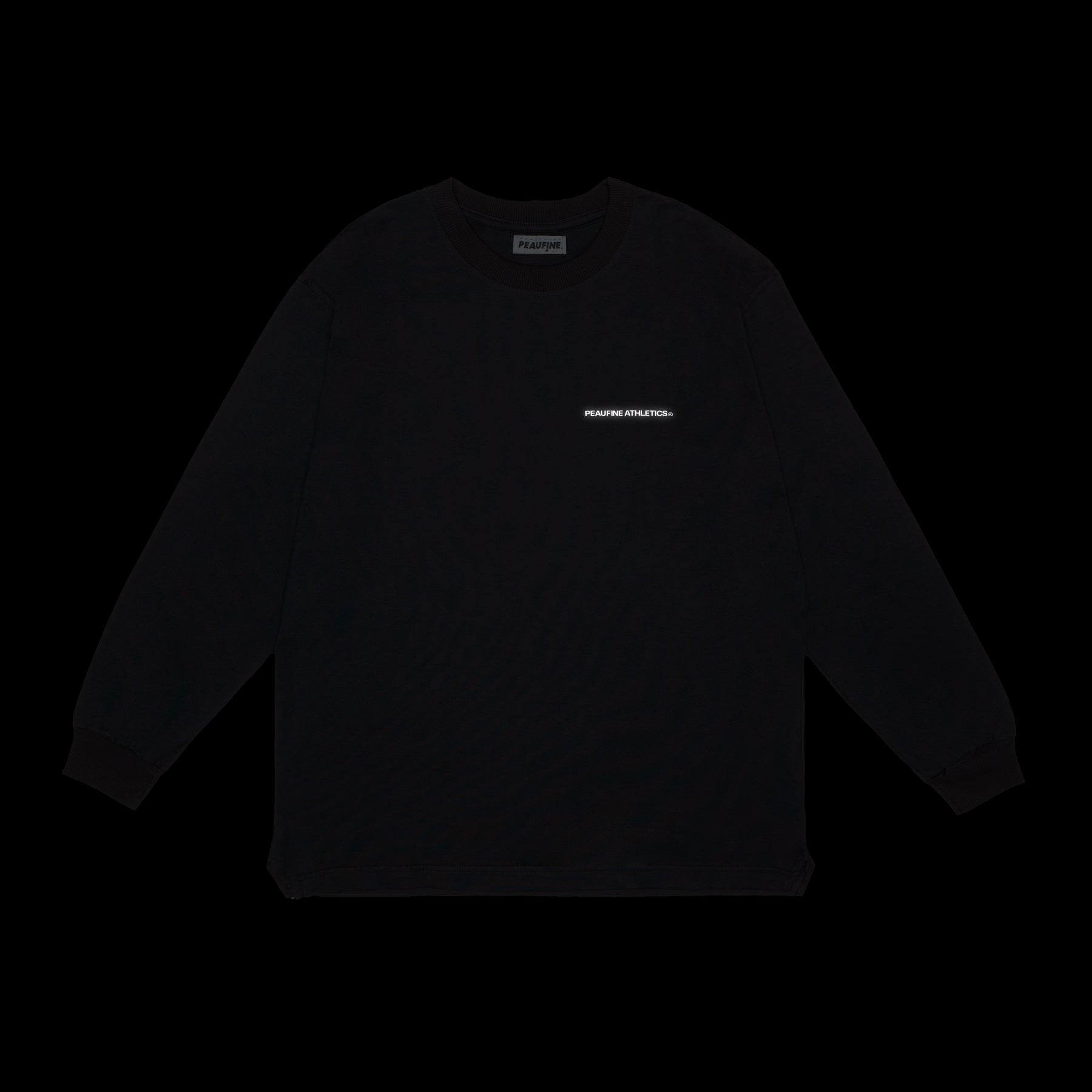 Long sleeve running t-shirt with reflective logo