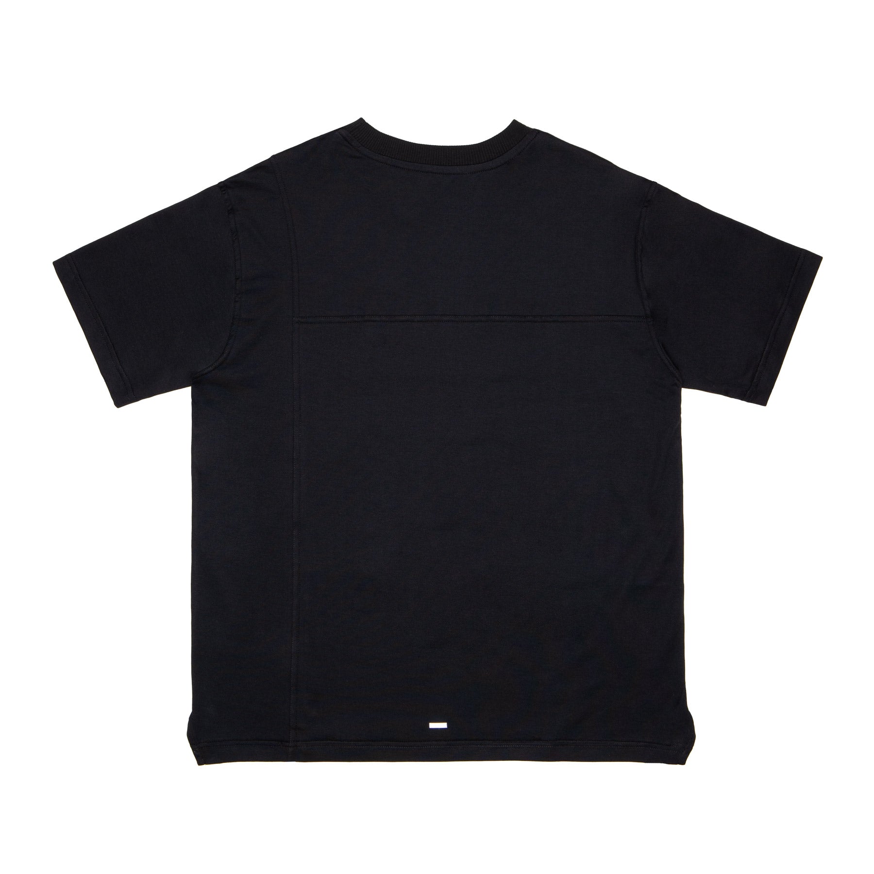 Black running T-shirt with inserts 